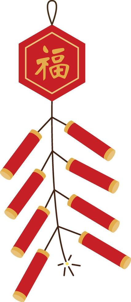 Chinese new year firecrackers vector