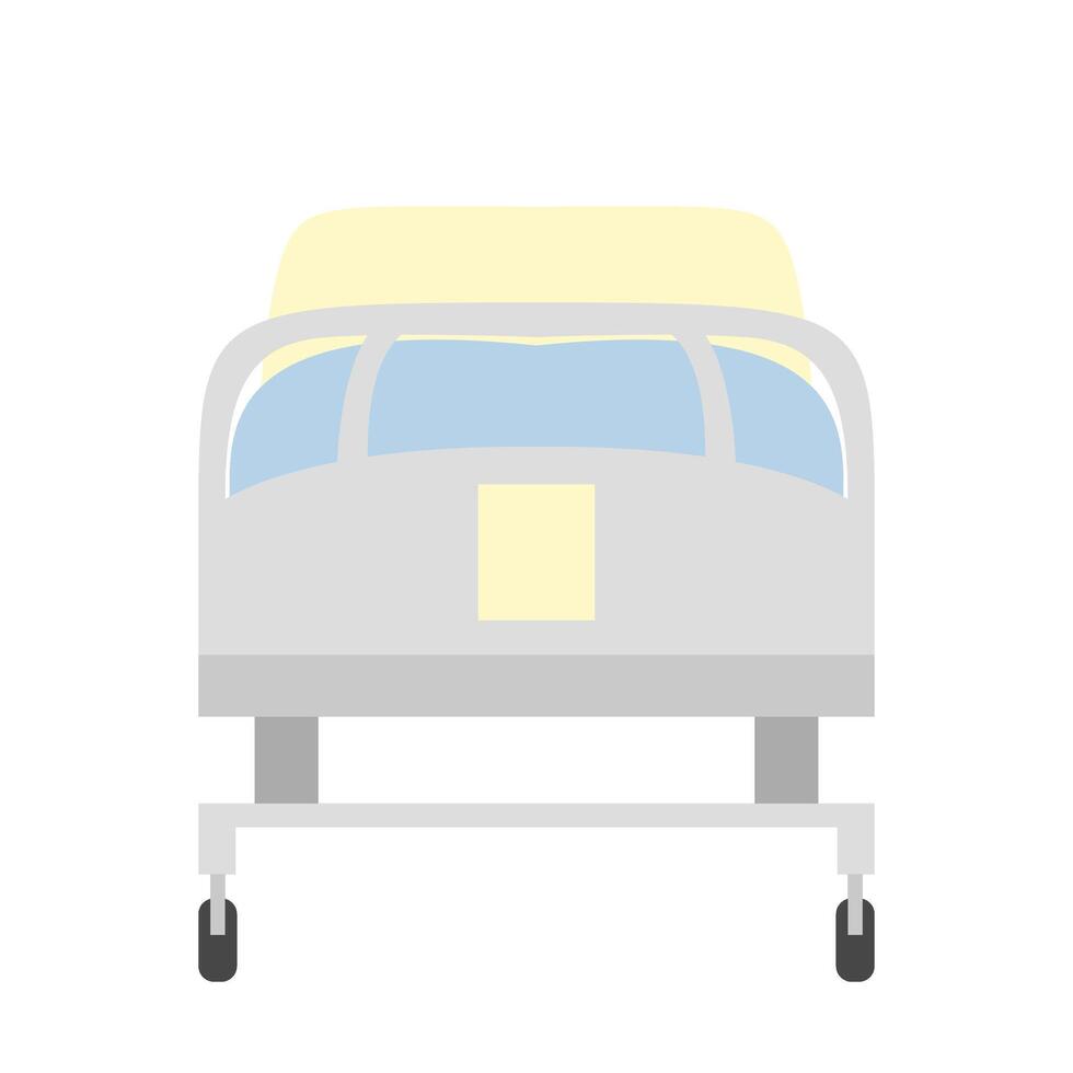patient hospital bed vector