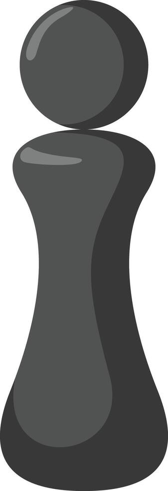 black minimalist pawn vector
