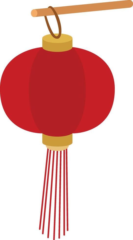 red chinese lampion vector