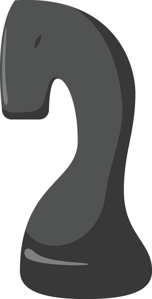 black minimalist knight vector