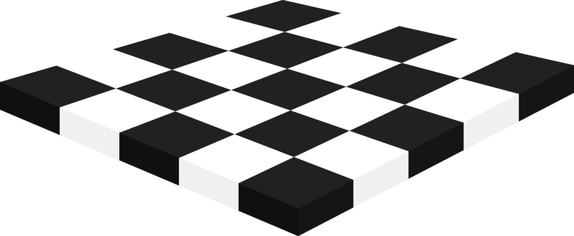 Chess board isometric illustration vector
