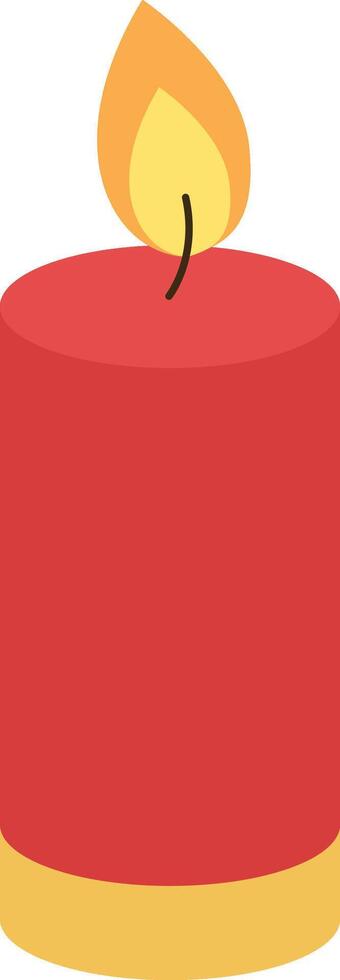 Red candle chinese vector