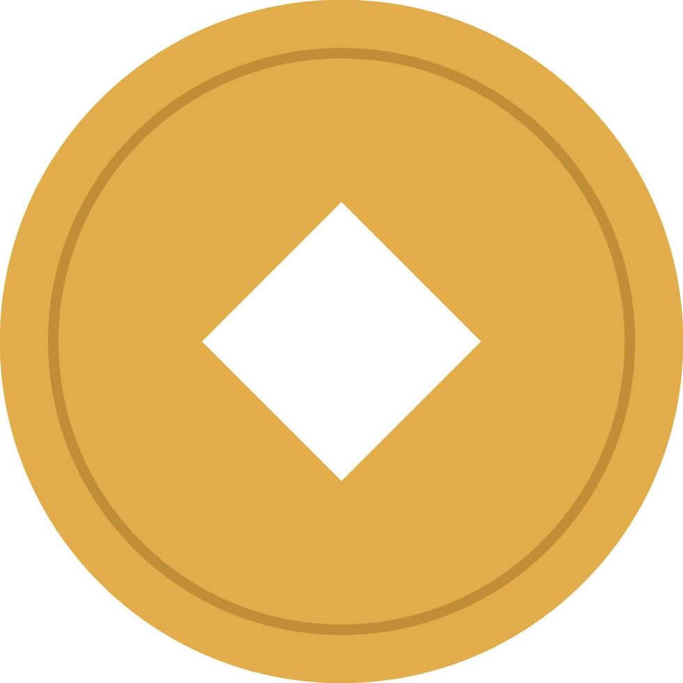 old gold coin vector