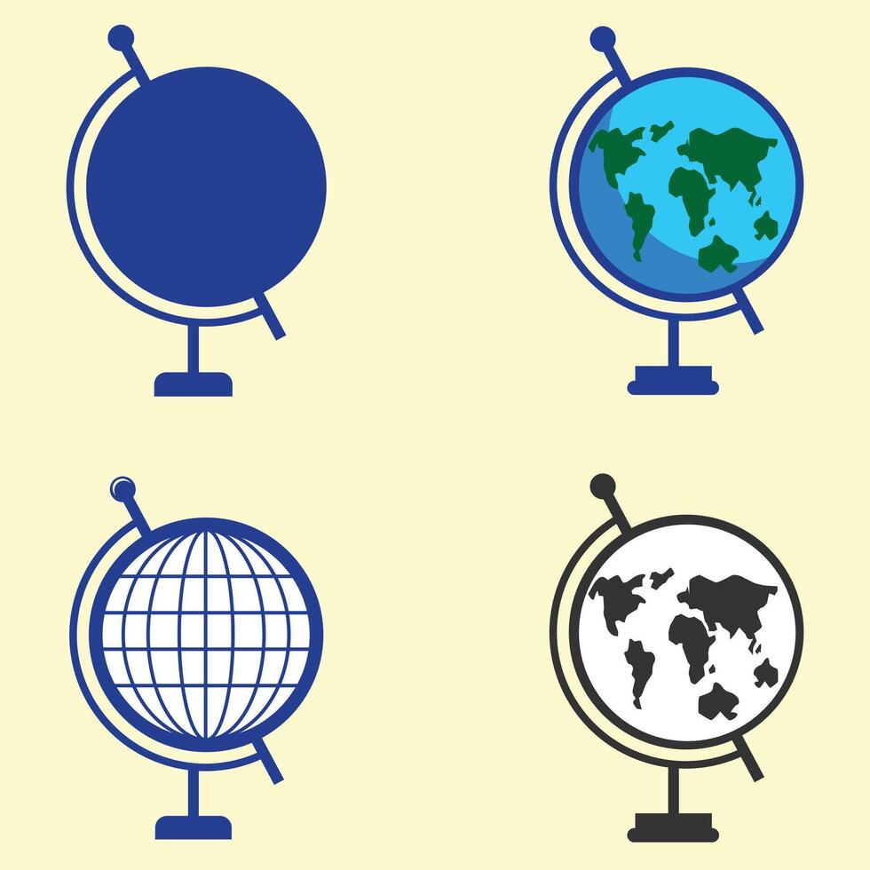 Globe icon. World icon set vector