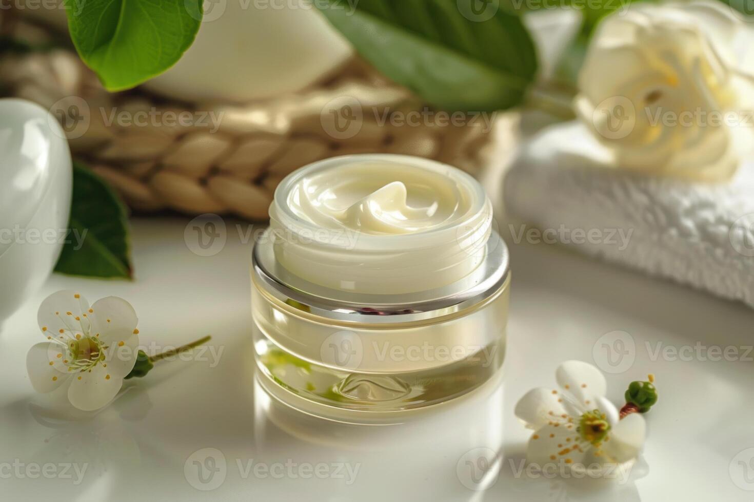 Skincare product with natural ingredients for daily beauty routine photo