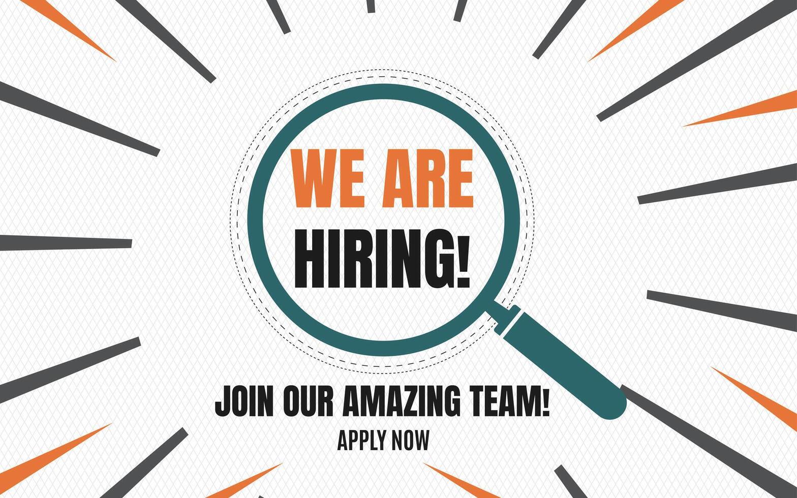 Hiring Now Be Part of Something Great vector