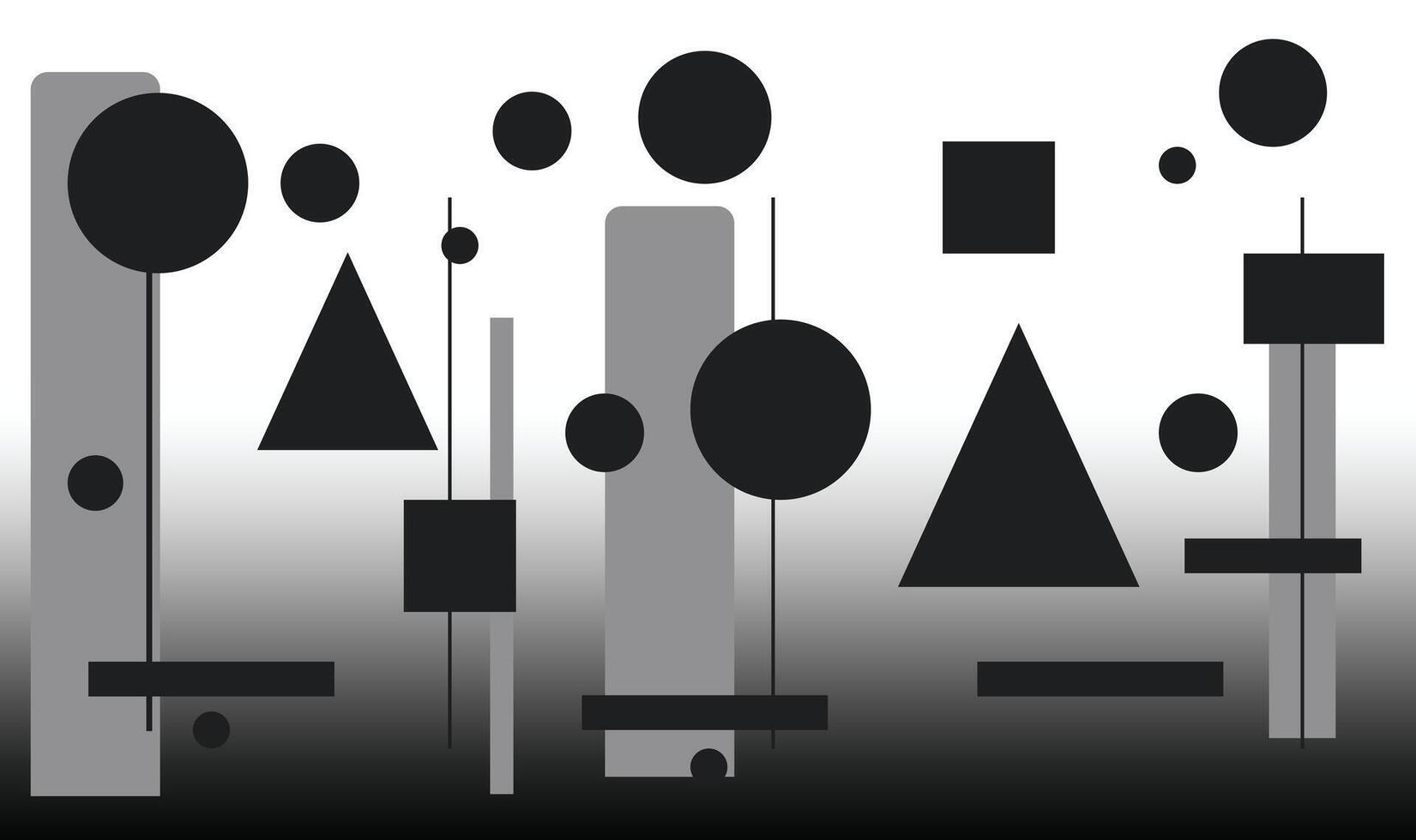 Abstract Lines and Shapes Background vector