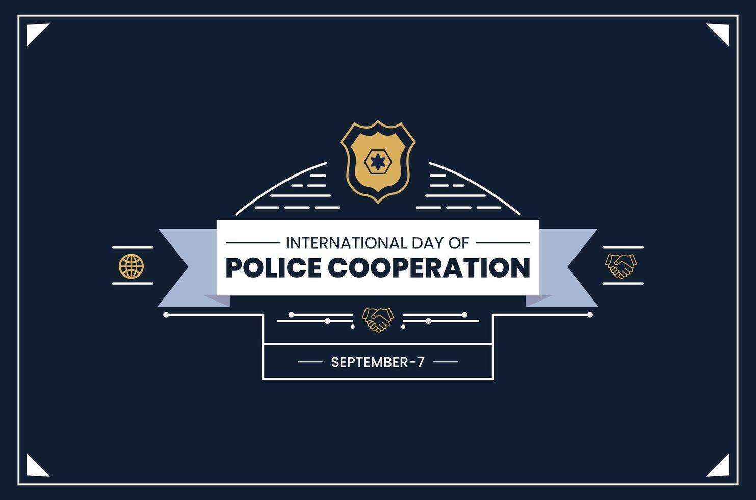 Enhancing Global Security Through Police Collaboration vector