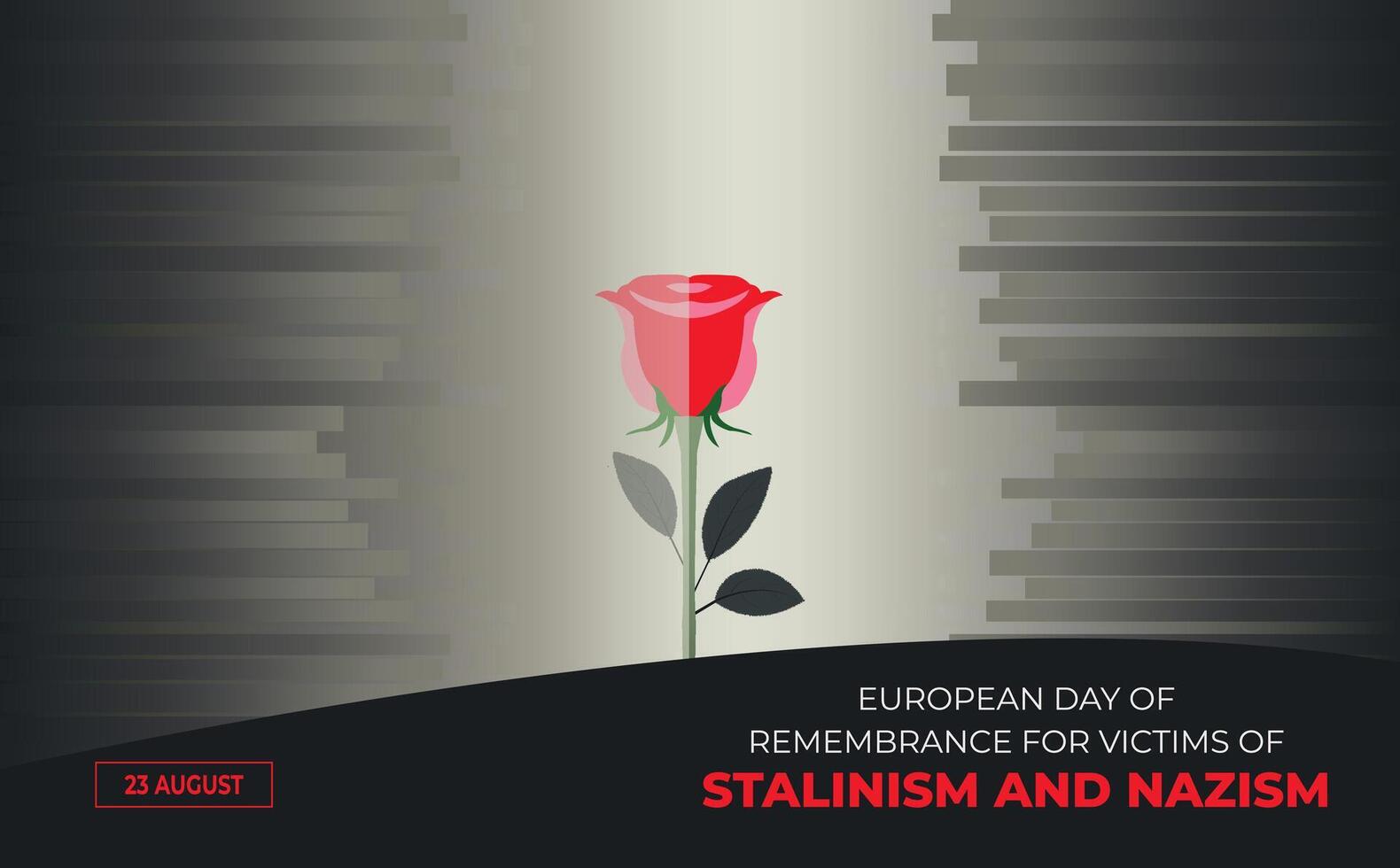 Honoring the Memory Remembrance Day Victims of Stalinism and Nazism vector