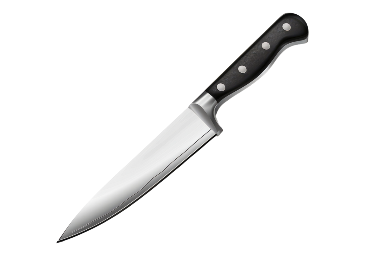 Kitchen knife isolated on transparent background. png