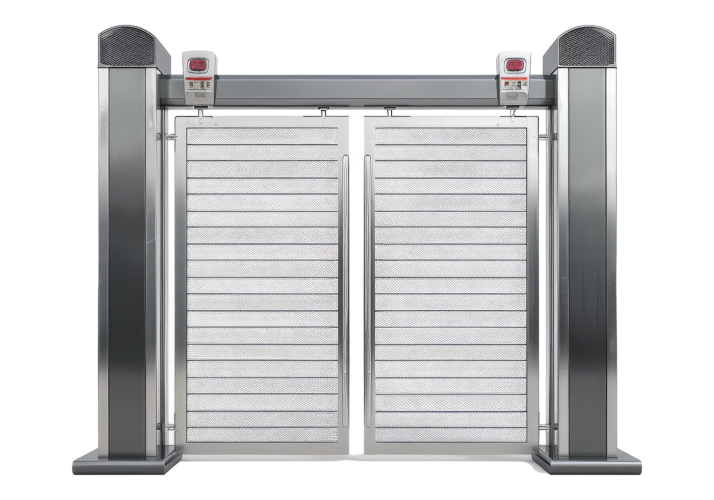 Sensor scanner entry gate. Security check gate isolated on transparent background png
