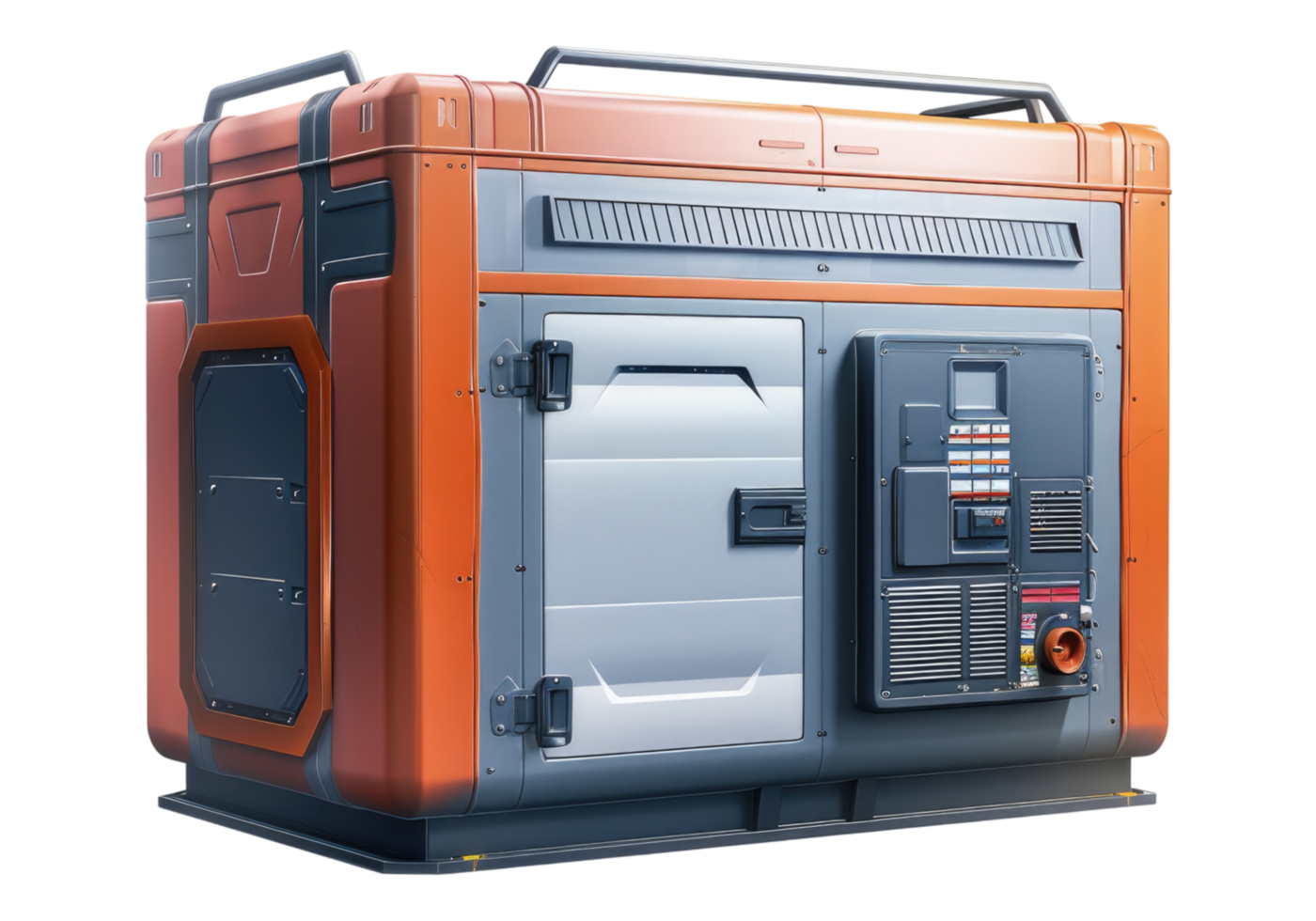 emergency power generator isolated on transparent background. png