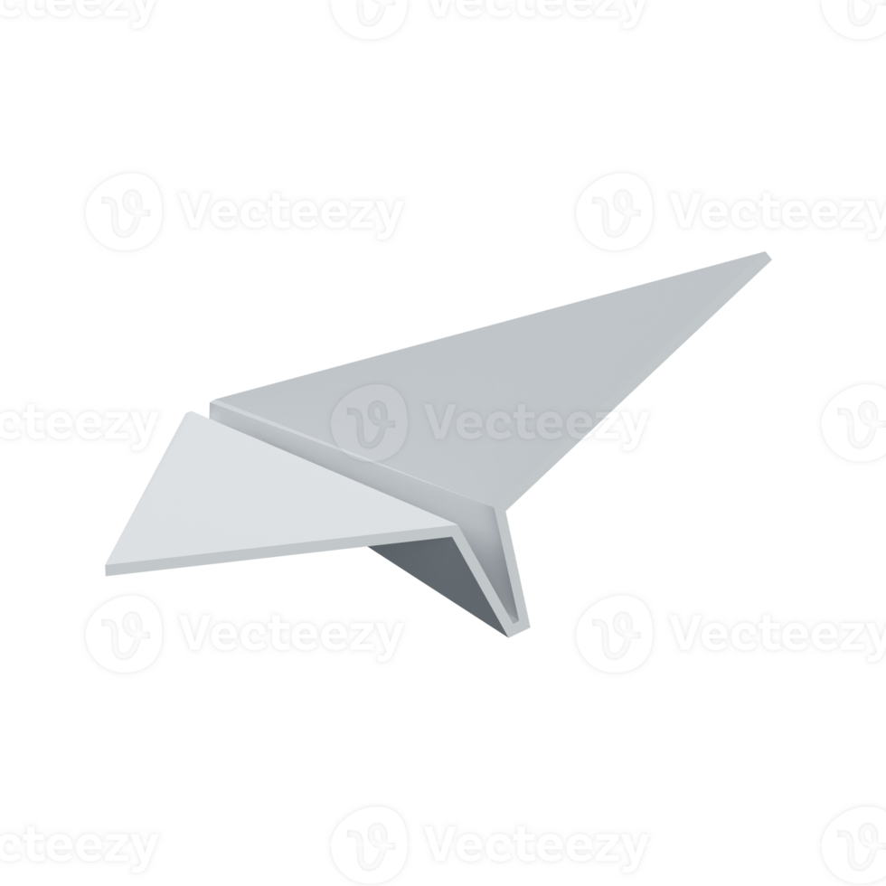 3d paper airplane origami aircraft delivery icon png