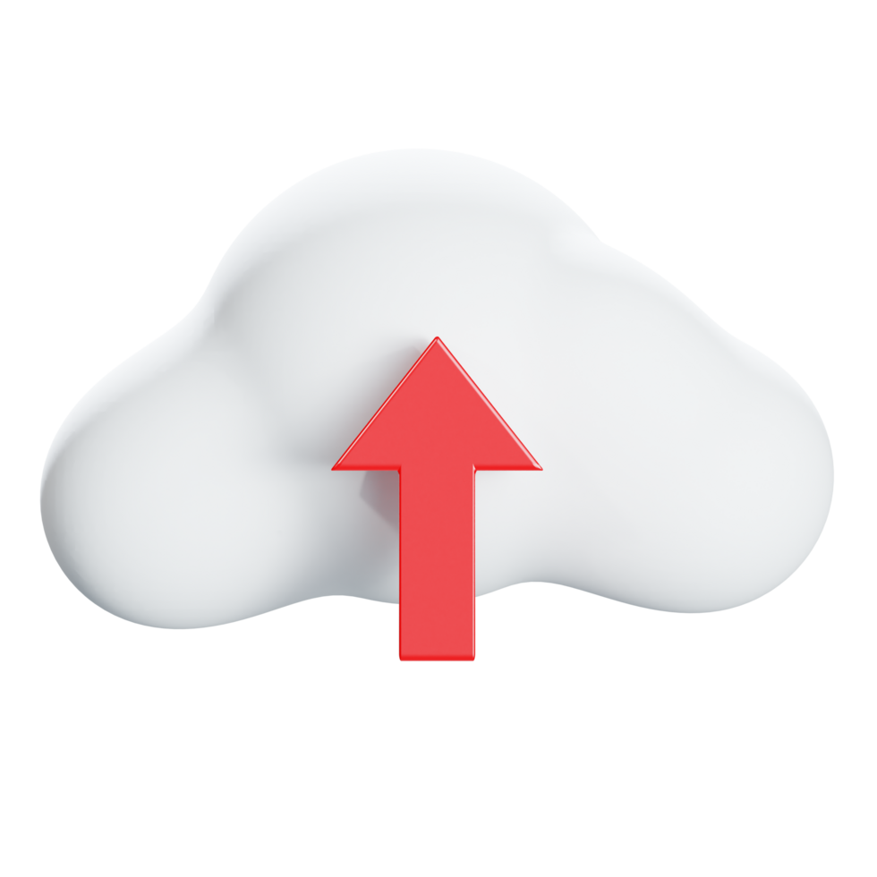3d upload cloud computing network icon png