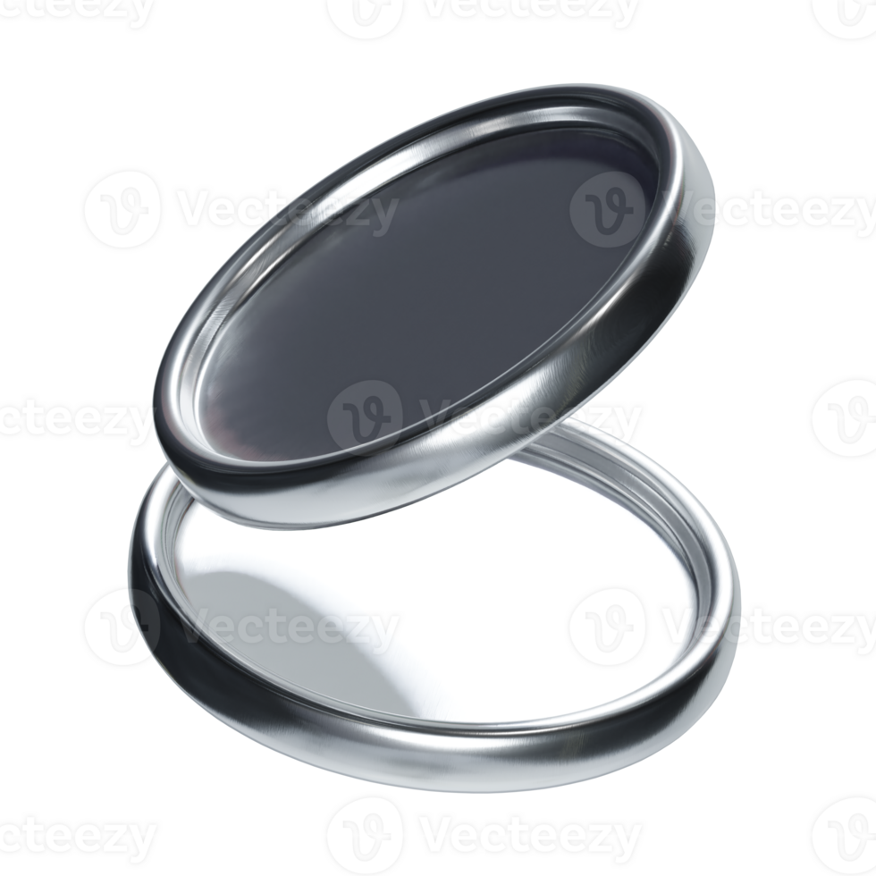 3d stacked silver coin money icon png