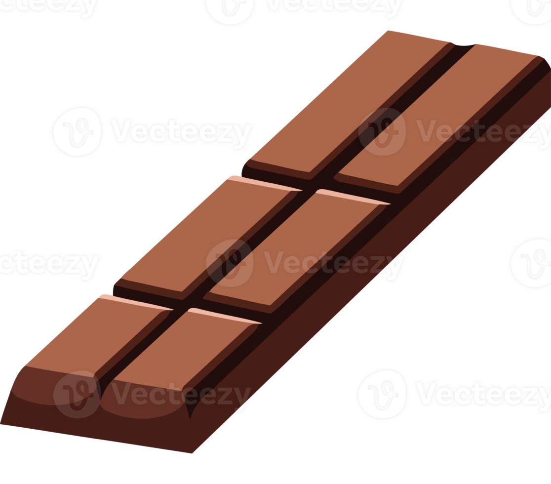 A chocolate bar on a transparent background png