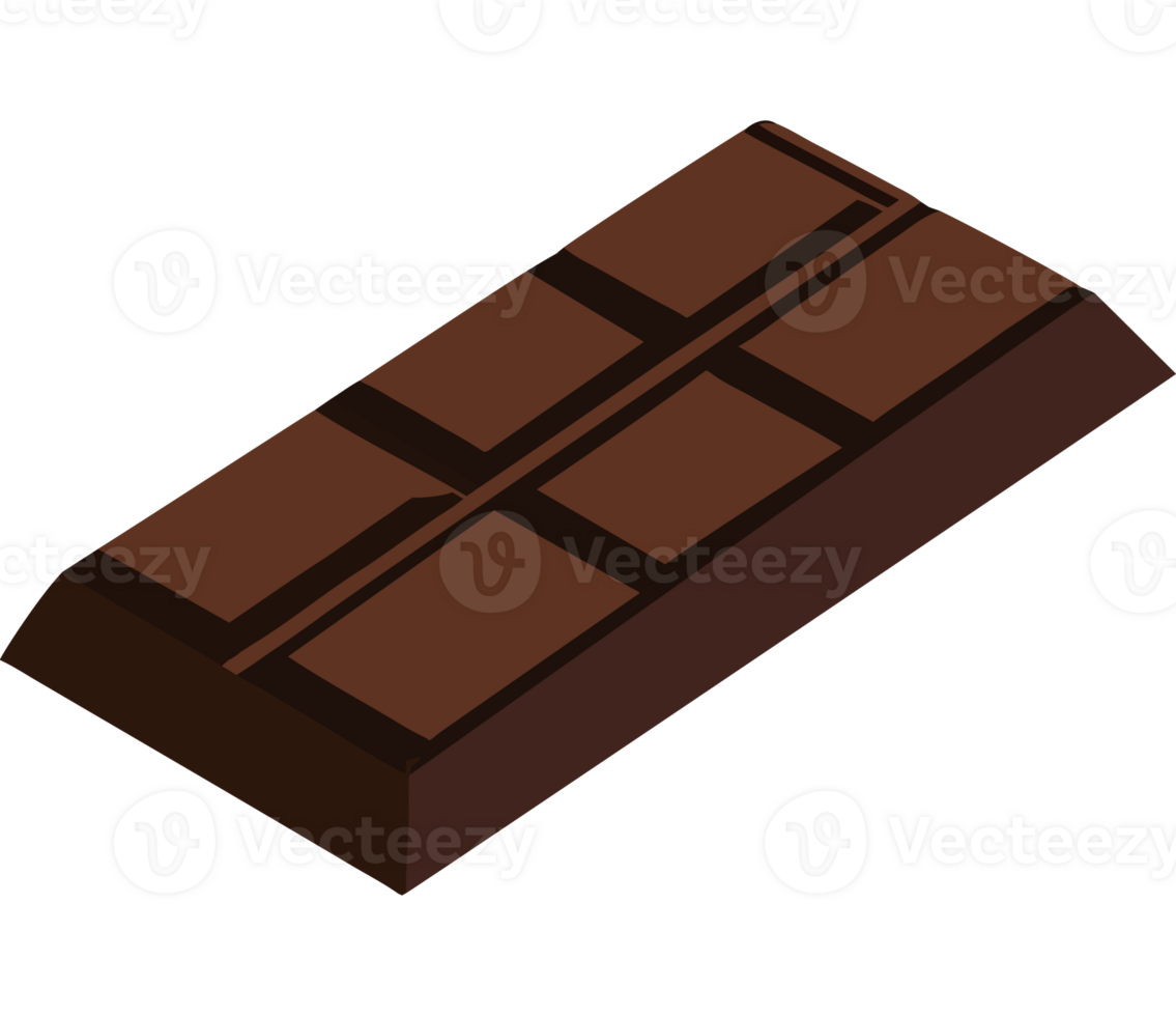 A chocolate bar icon on a transparent png