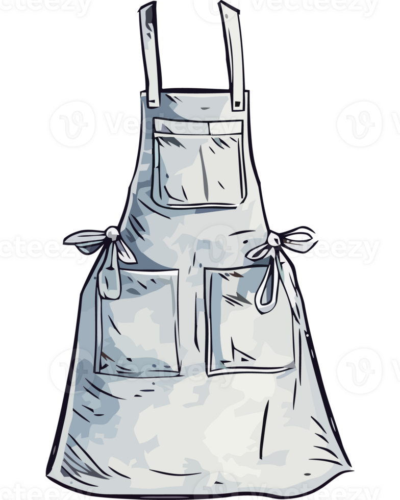 An apron with a pocket on the front png