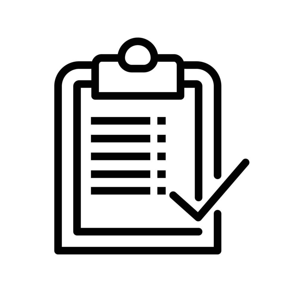 Audit icon. Accept Document Icon, Summary Done Sign. Qualification Paper with Tick Mark. stock vector