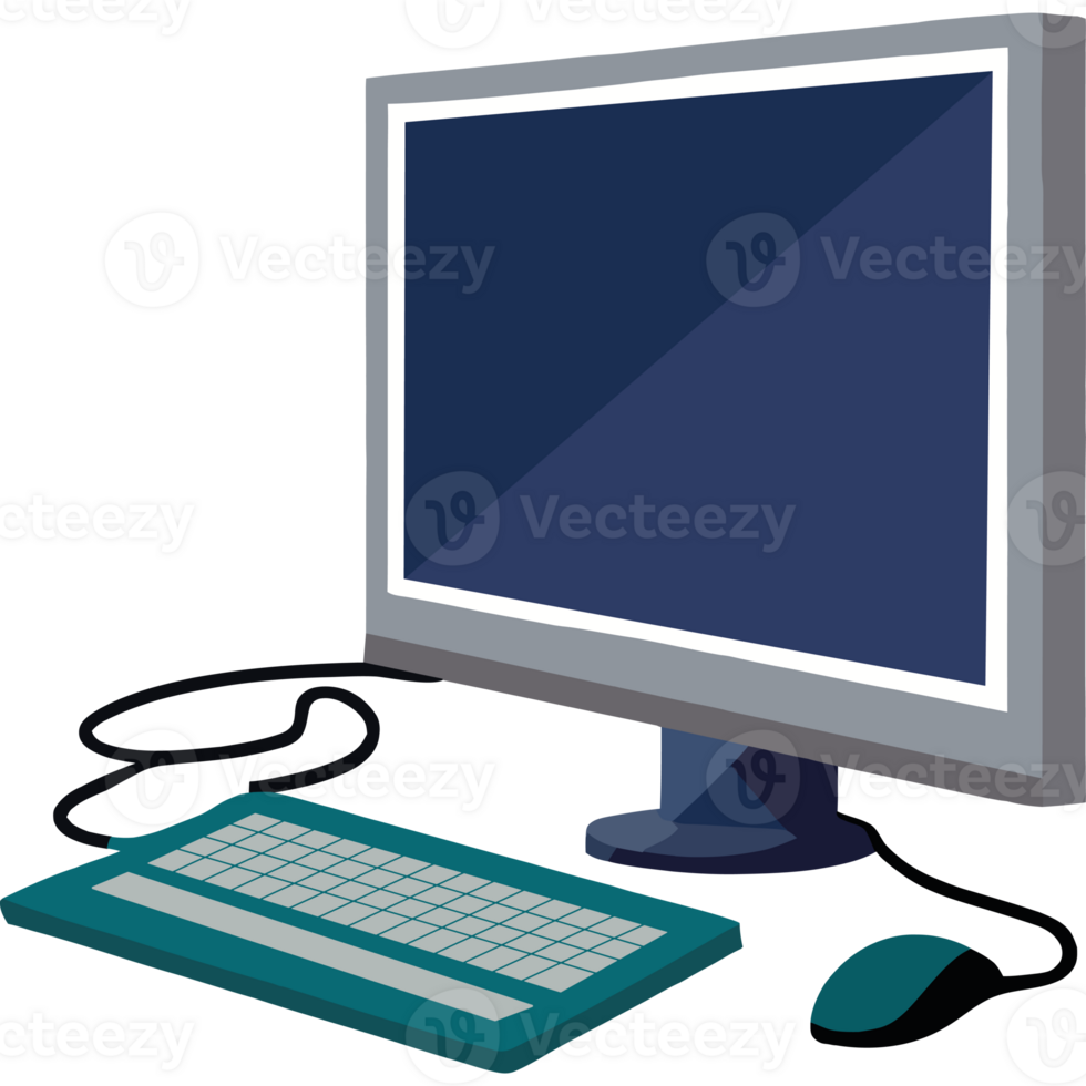 Computer desktop with mouse and keyboard png