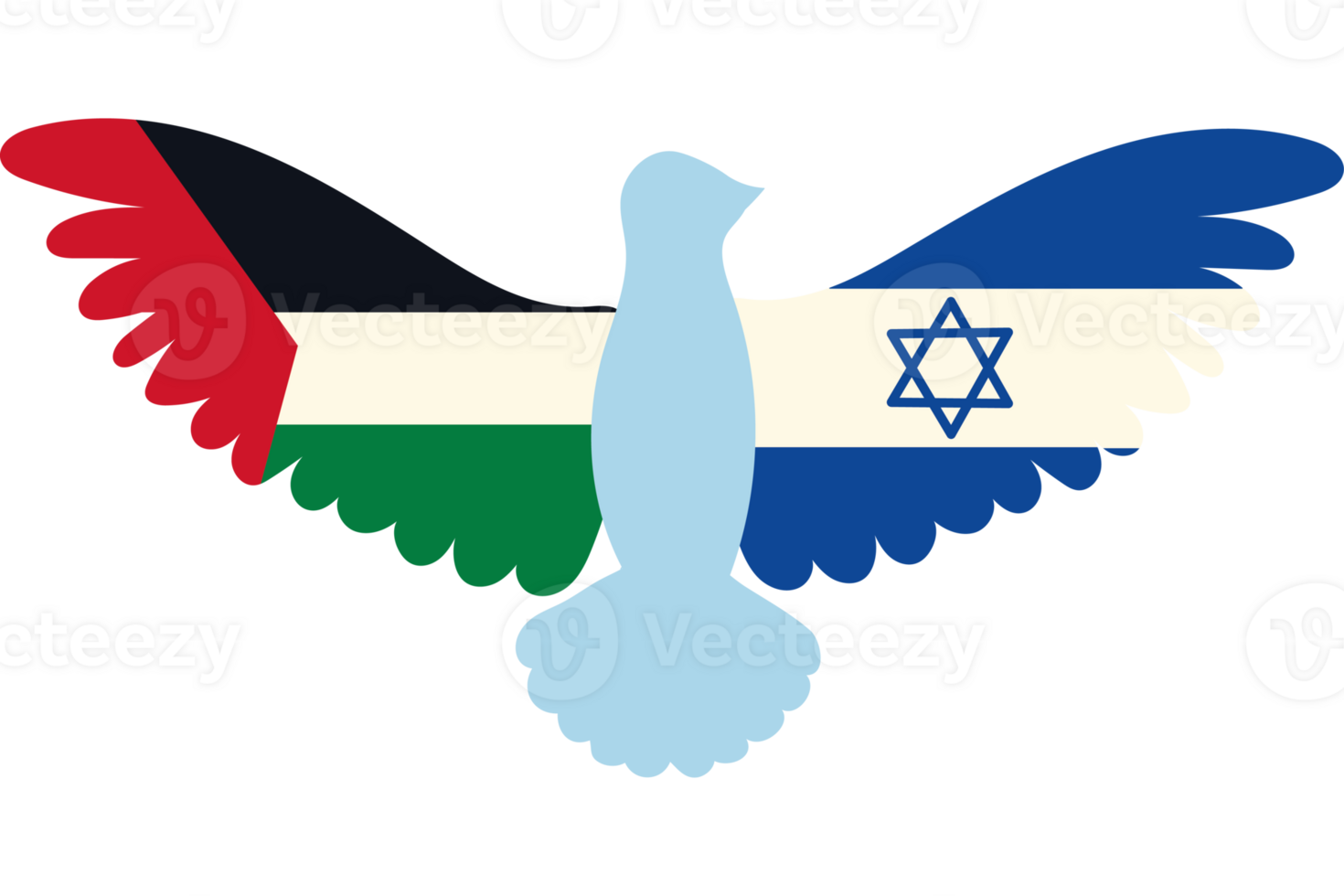 Israeli and palestinian flags png
