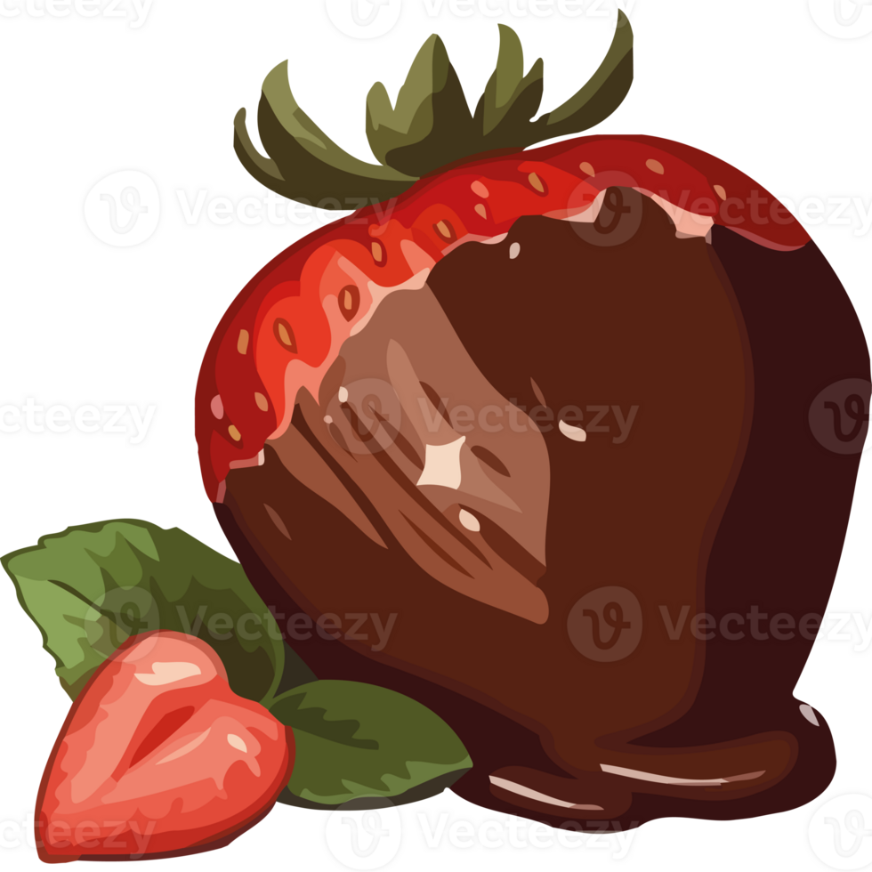 Chocolate covered strawberry png