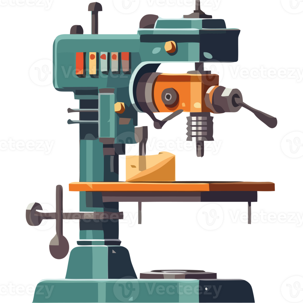 A drill machine with a piece of cheese on it png