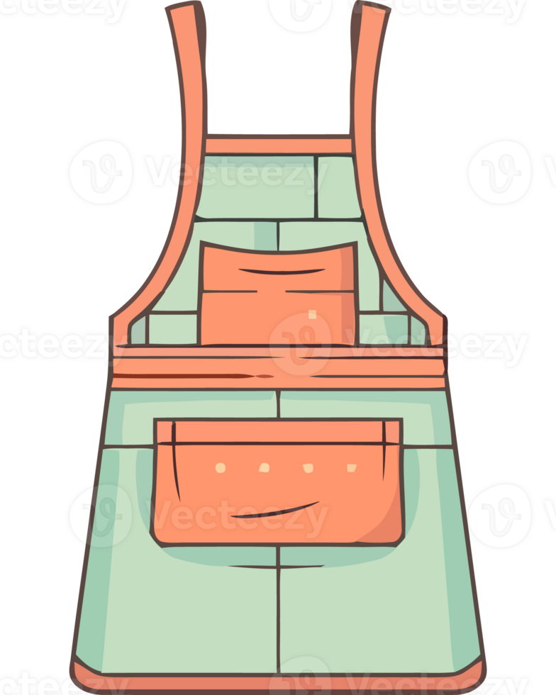 An apron with a pocket on the front png