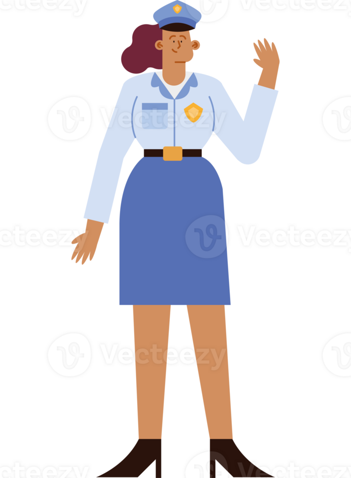 An illustration of a police officer png