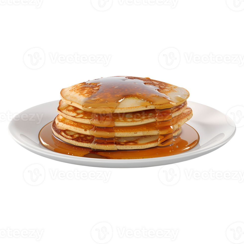 Stack of Pancakes with Syrup png