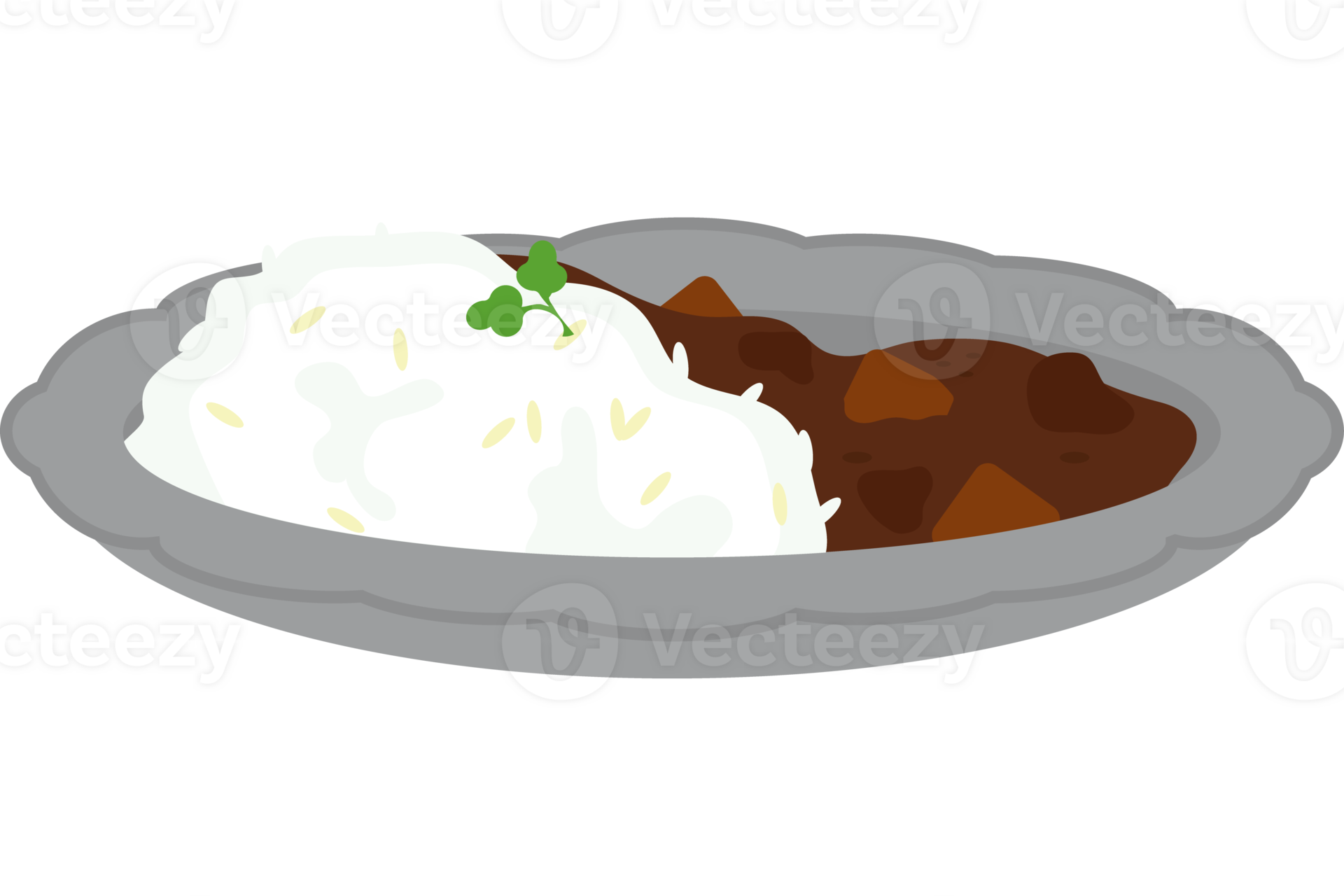 A Plate With Rice And Meat In It 49502544 PNG a-plate-with-rice-and-meat-in-it-49502544-png