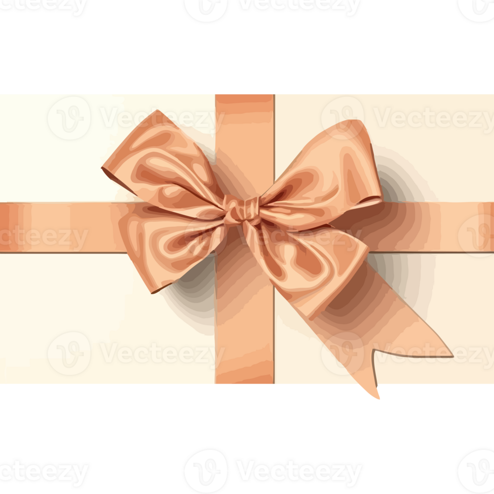 A gift box with a bow and ribbon png
