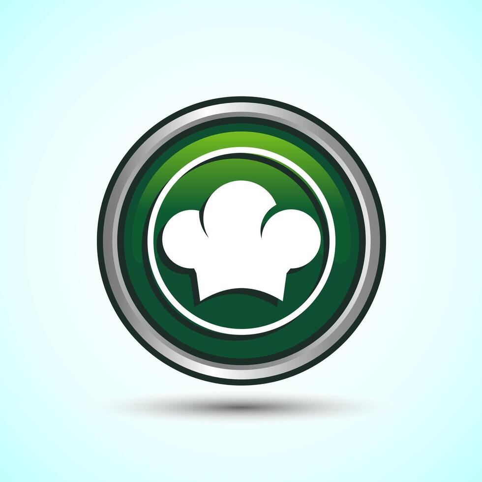 Chef Icon Button Design Illustration vector