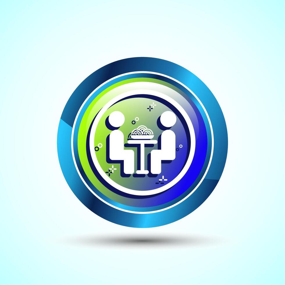 Eating Icon Button Design Illustration2 vector