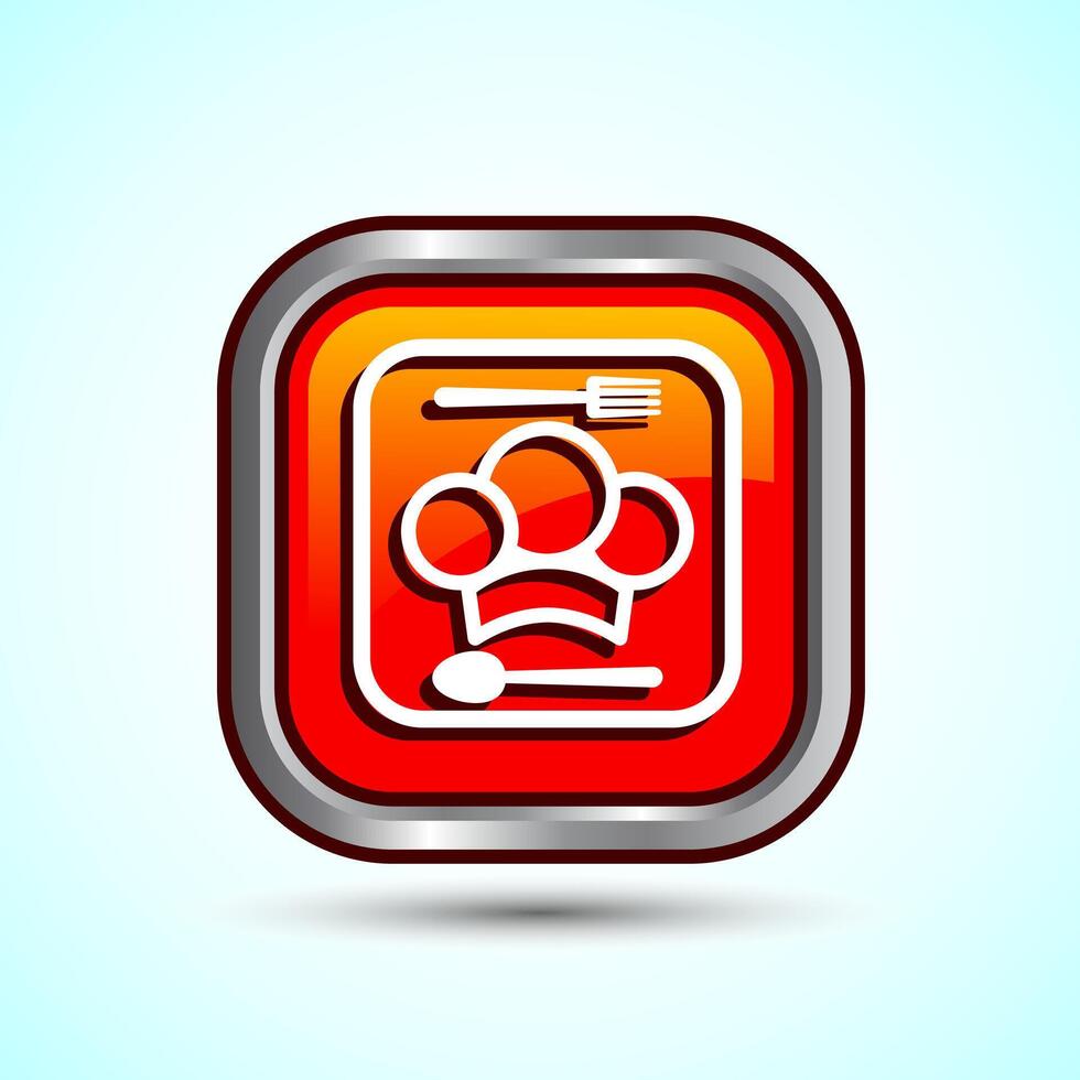 Chef Icon Button Design Illustration2 vector