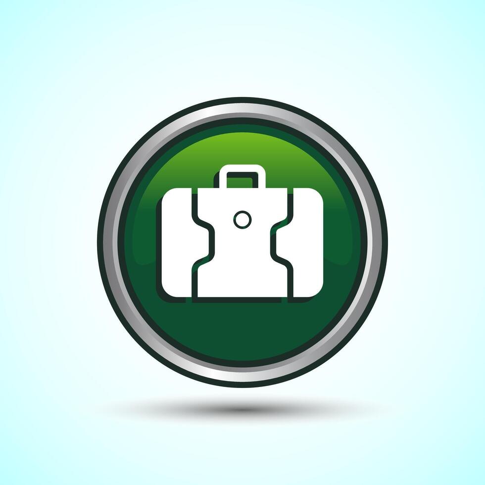 Luggage Icon Button Design Illustration. Travel Baggage Icon12 vector