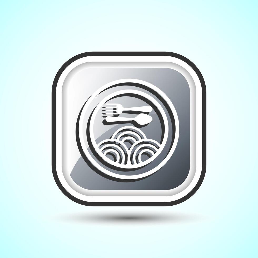 Eating Icon Button Design Illustration3 vector