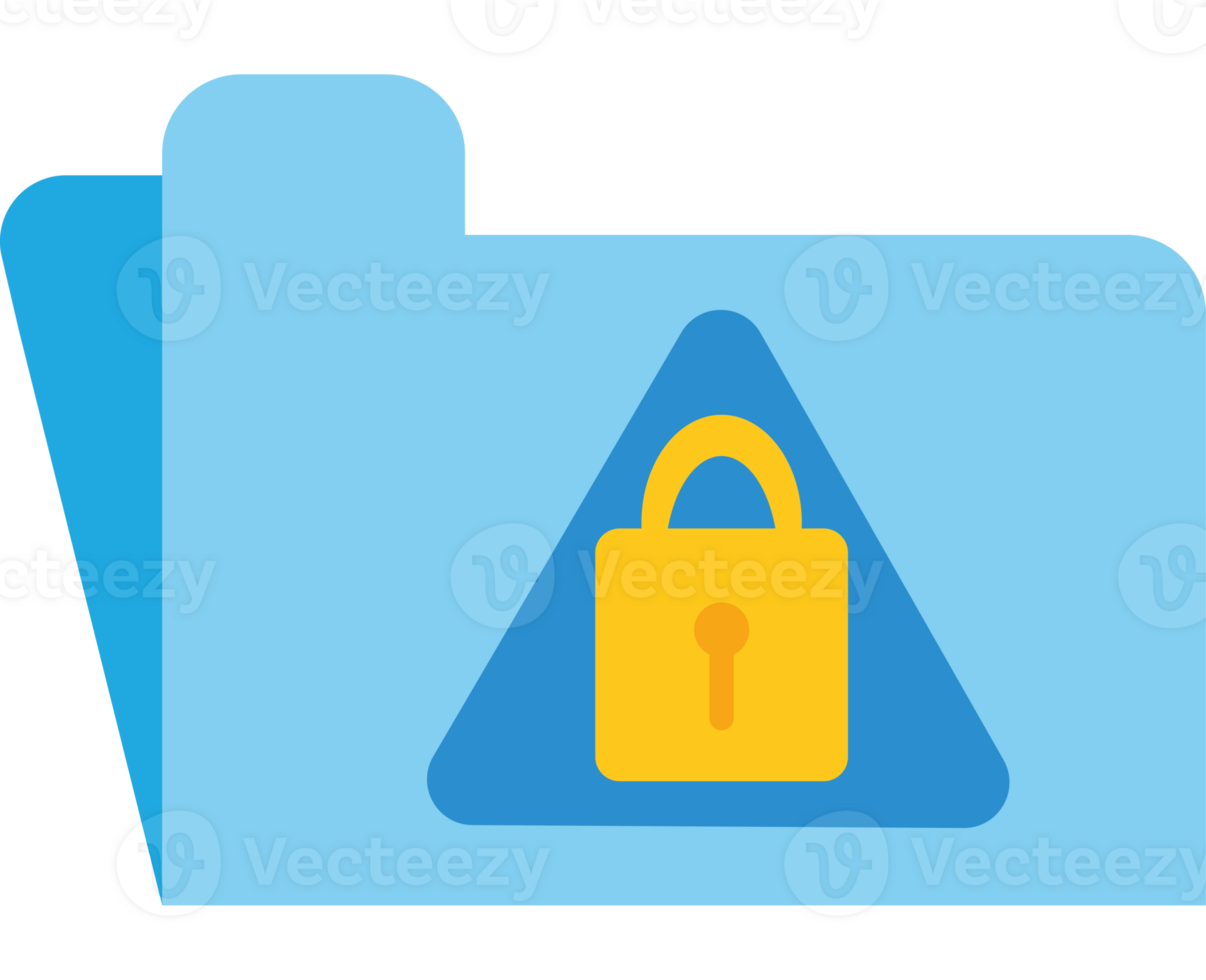 File folder icon with lock png
