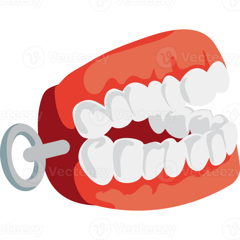 A tooth with a key in it png