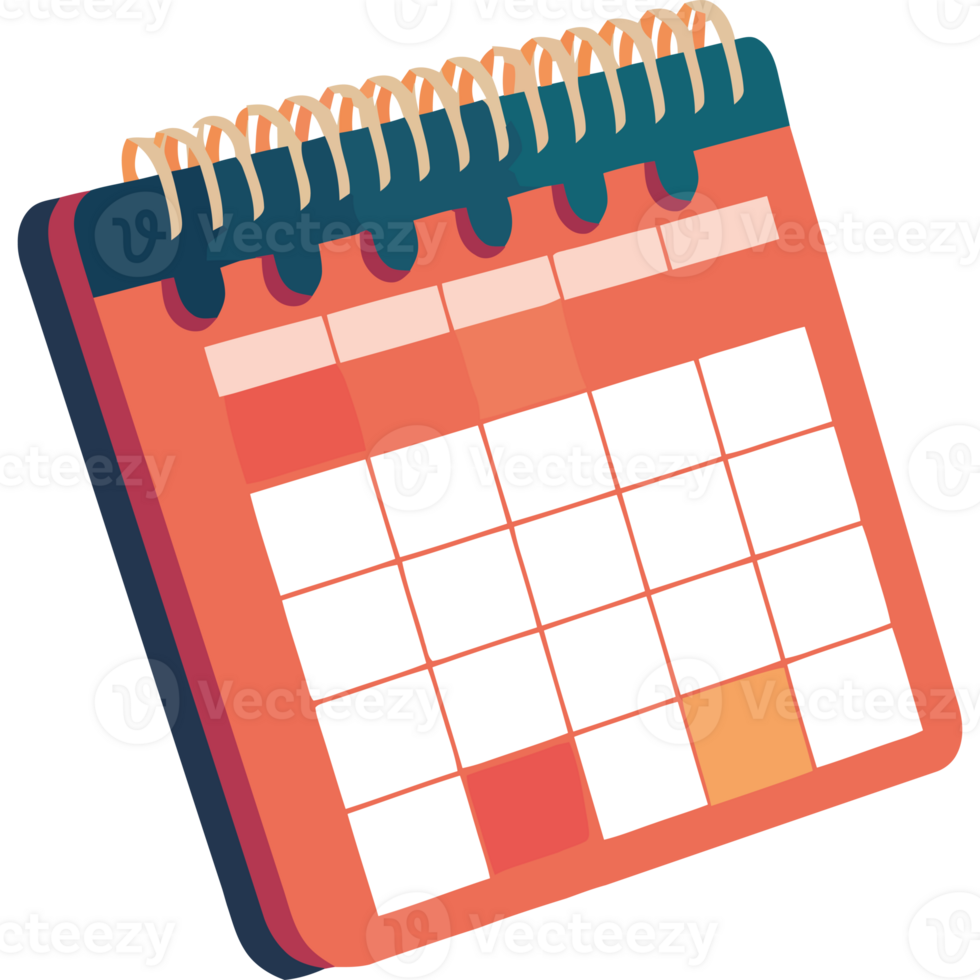 A calendar with a calendar on it png