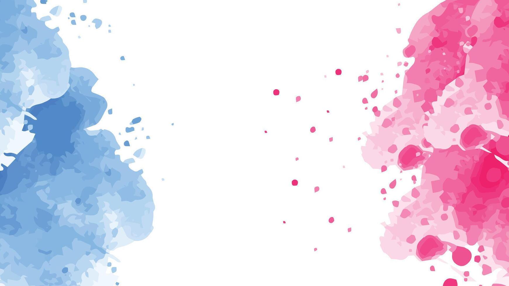 Red and blue watercolor backrgound vector