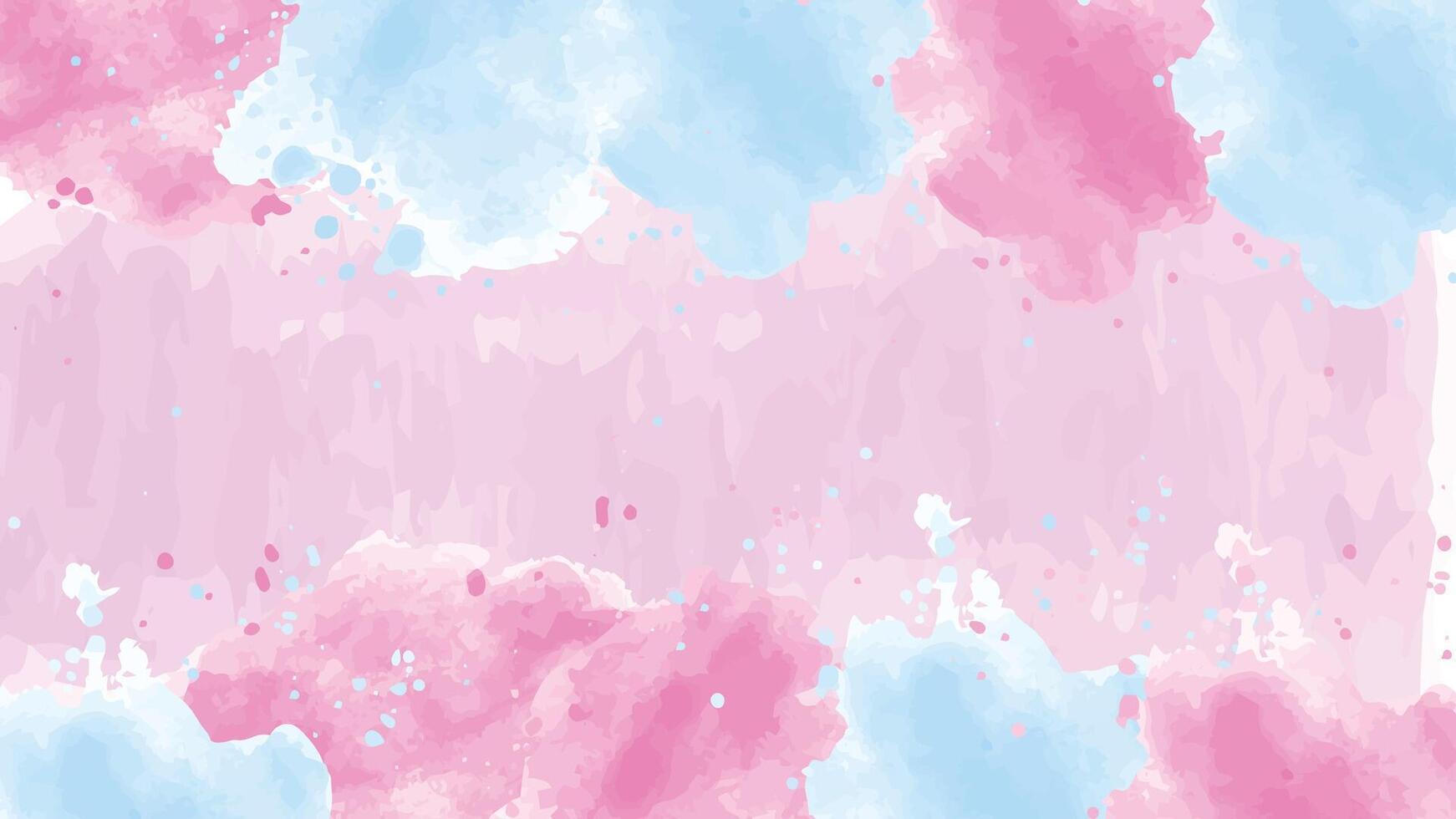 pink and blue watercolor backrgound vector