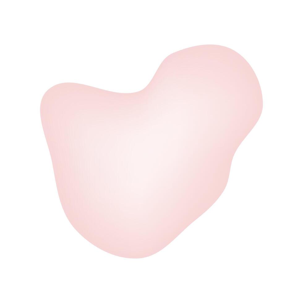 a pink fluid shaped object on a white background vector