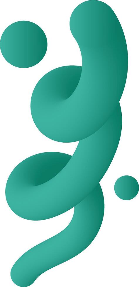 Fluid Abstract Green Curves and Liquid Shapes Collection vector