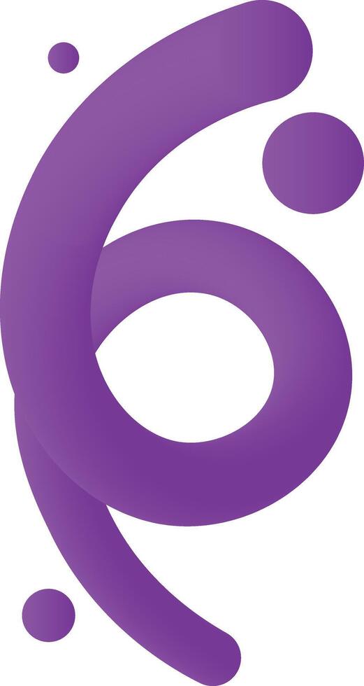 Purple Flowing Lines, Artistic Liquid Shapes vector