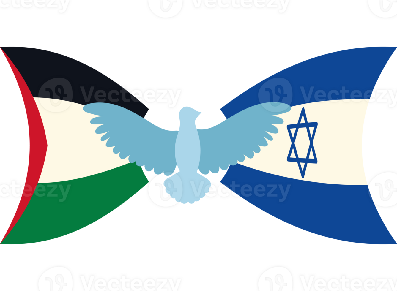 Israel and palestine flag png