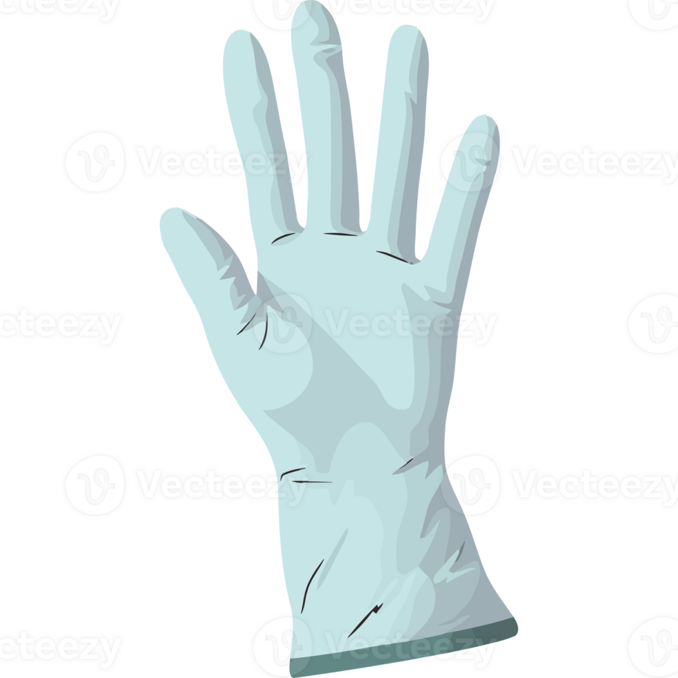 A glove with a white glove on it png