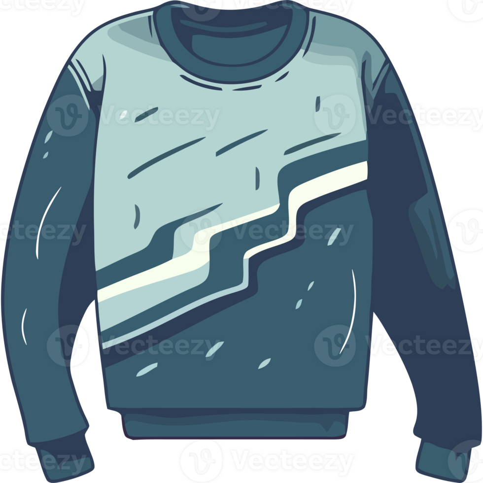 Sweater with waves on it png