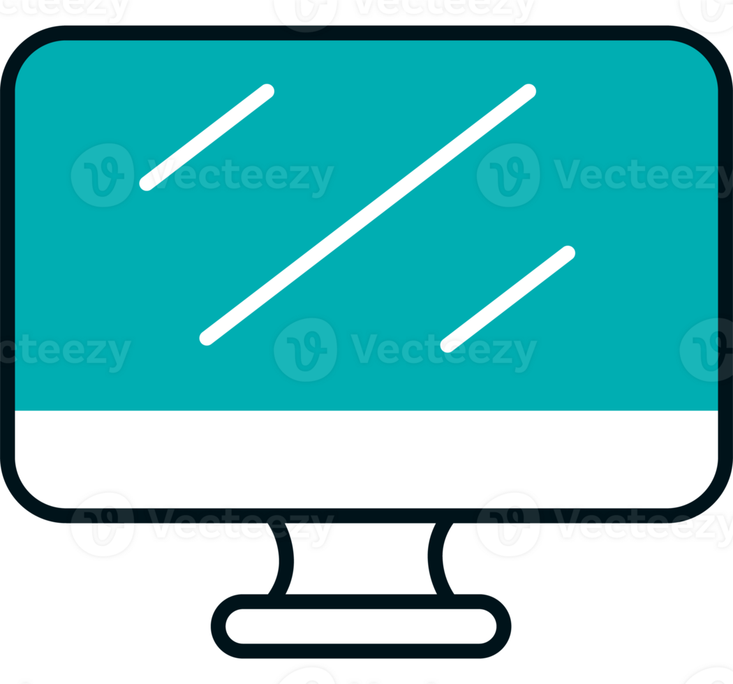 uma computador monitor com linhas em isto png